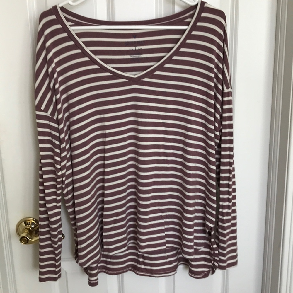 AMERICAN EAGLE STRIPED TEE